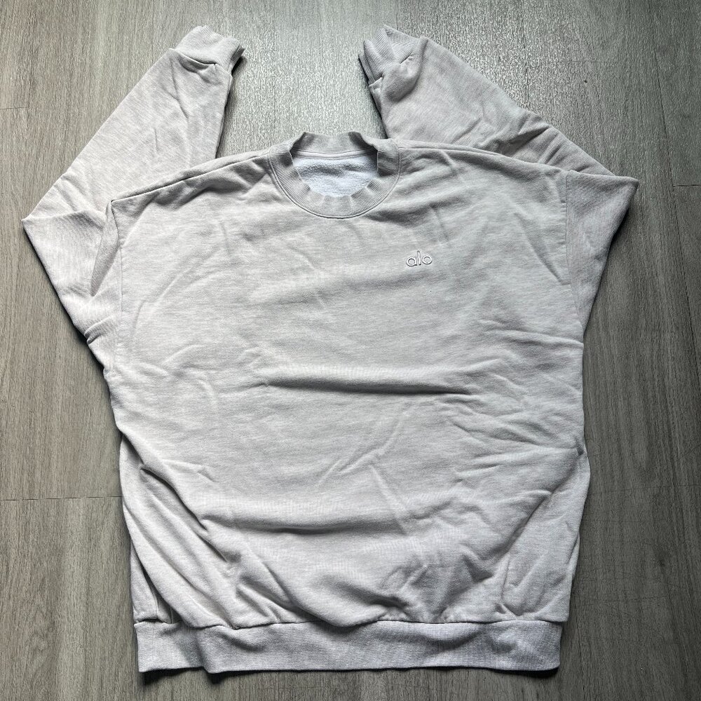 Alo - Accolade Crew Neck Pullover - Oatmeal